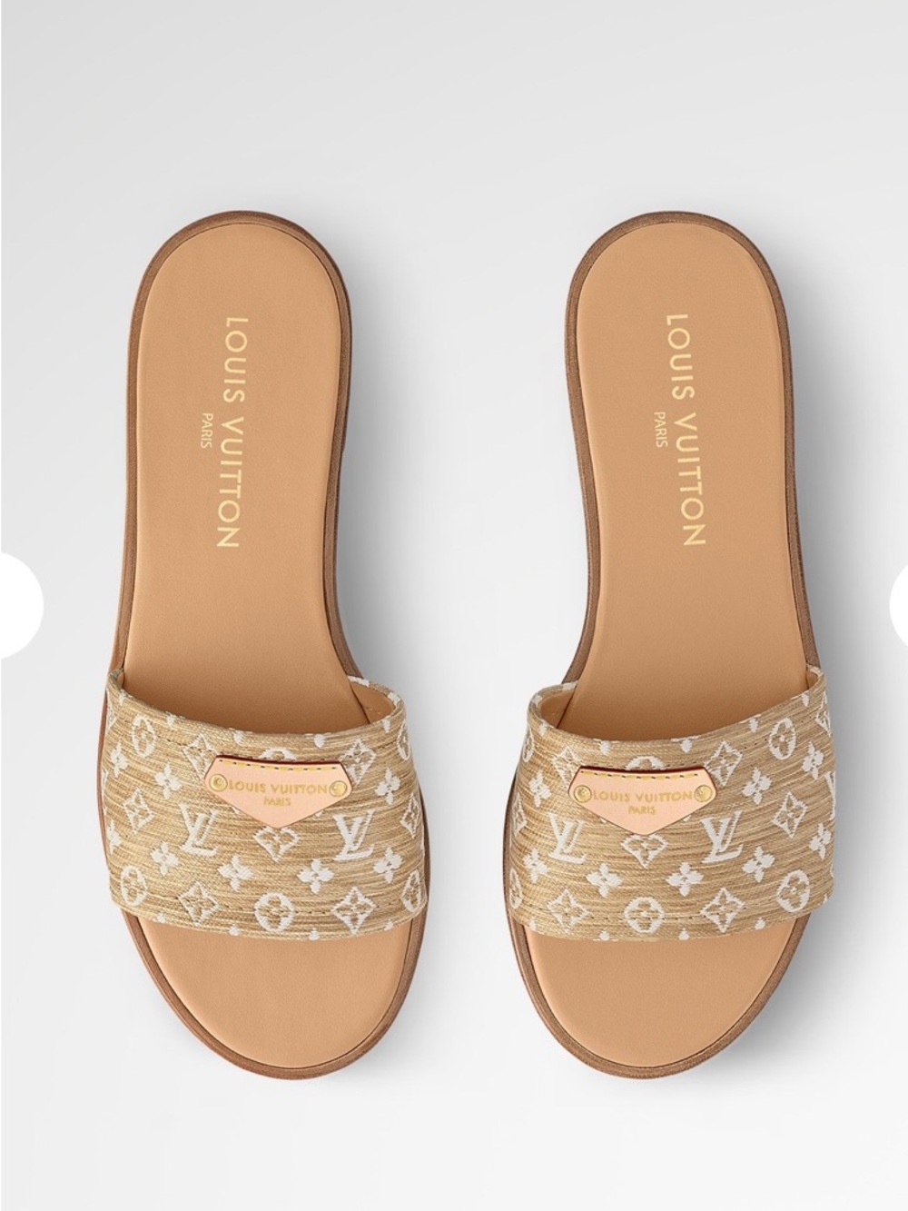 Louis Vuitton Lily flat mules. Size 38 or 8.
